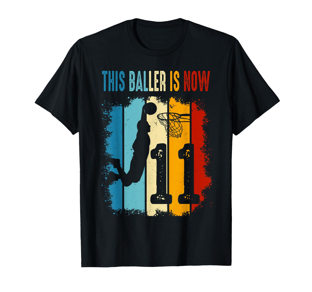 11 Year Old Basketball 11Th Birthday T-Shirt - Custom Art Print Unisex - T-Shirt, Sweatshirt, Hoodie