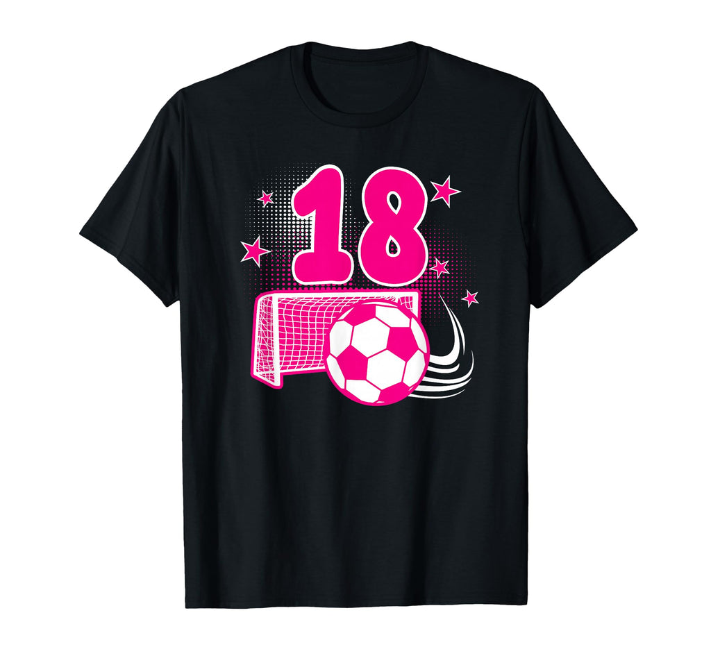 18 Years Old Birthday 18Th Soccer Themed T-Shirt - Minimalist Print Unisex - T-Shirt, Sweatshirt, Hoodie