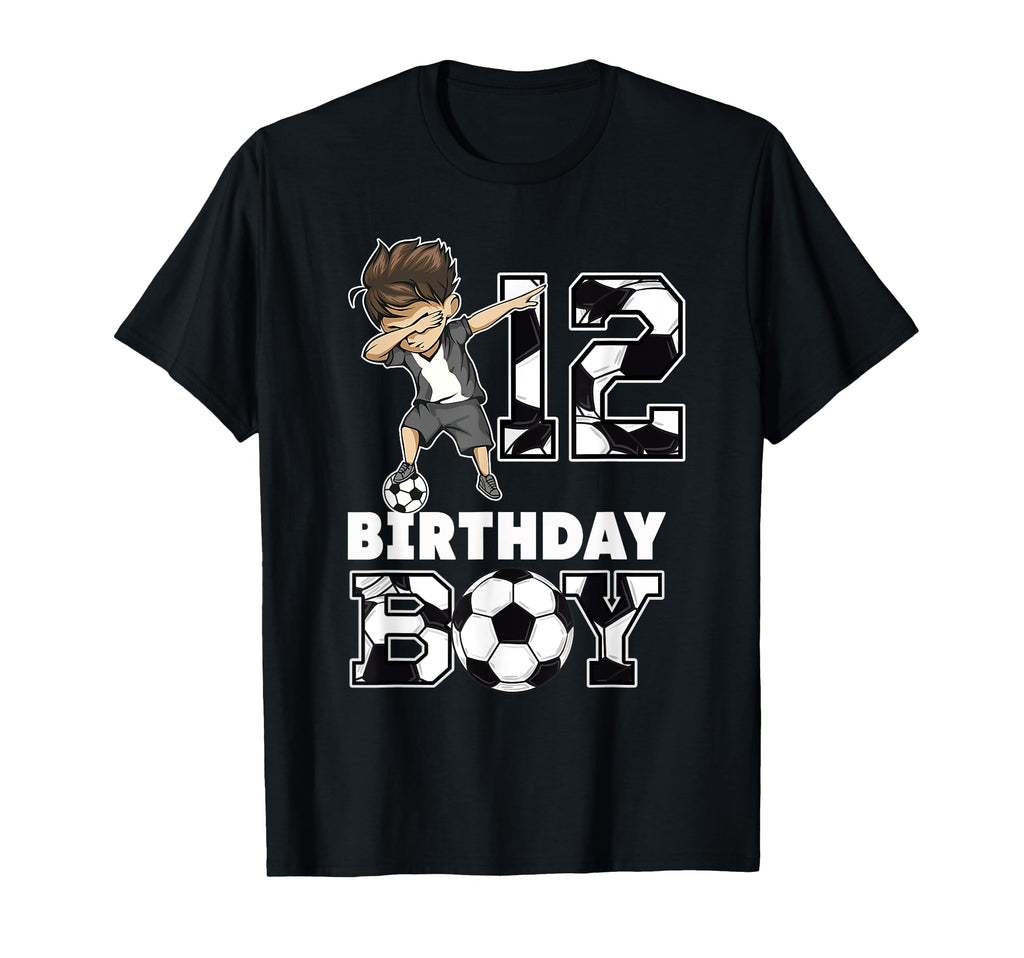 12Th Birthday Gift Soccer Birthday T-Shirt - Minimalist Print Men Women - T-Shirt, Sweatshirt, Hoodie
