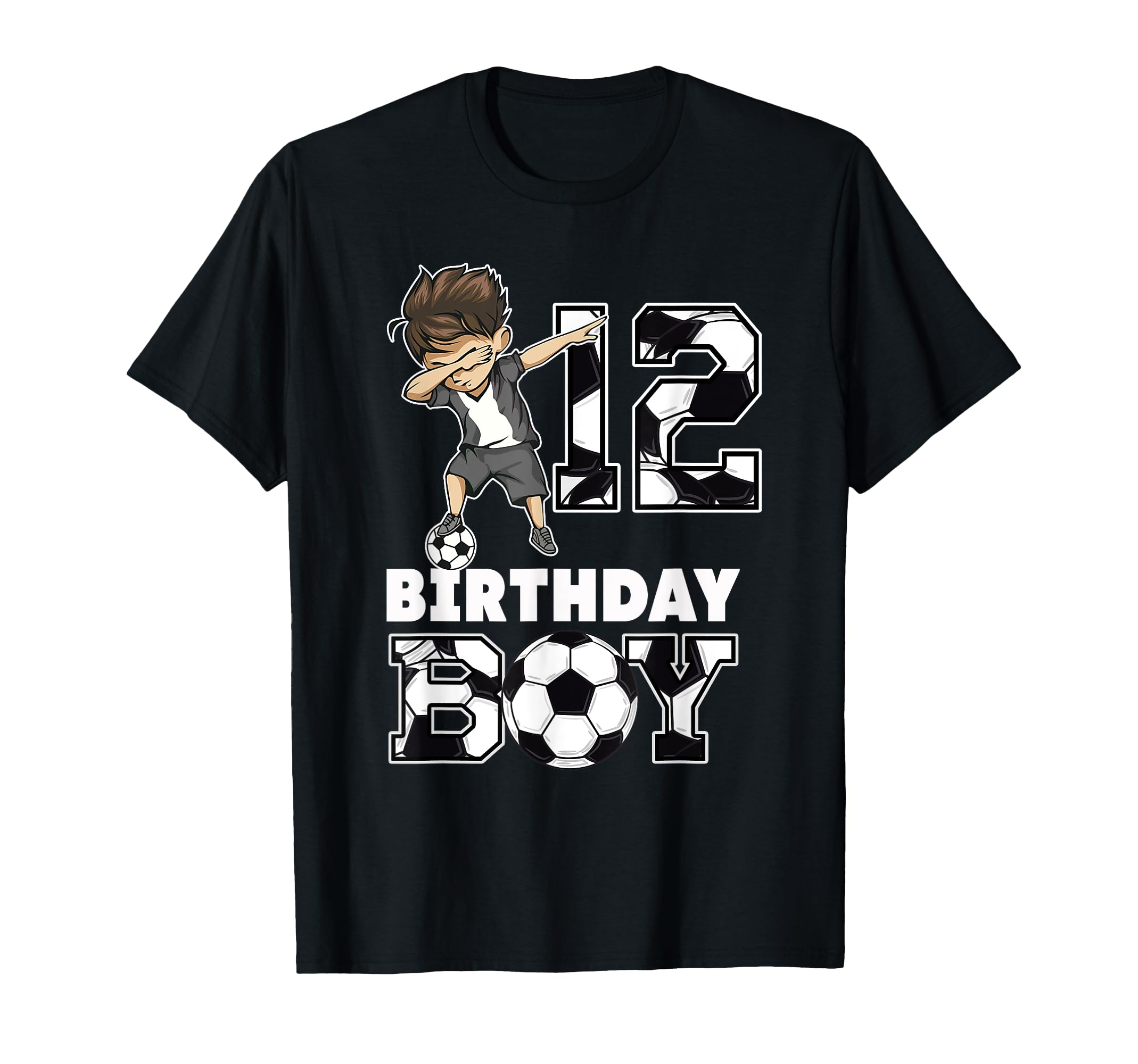 12Th Birthday Gift Soccer Birthday T-Shirt - Minimalist Print Men Women - T-Shirt, Sweatshirt, Hoodie