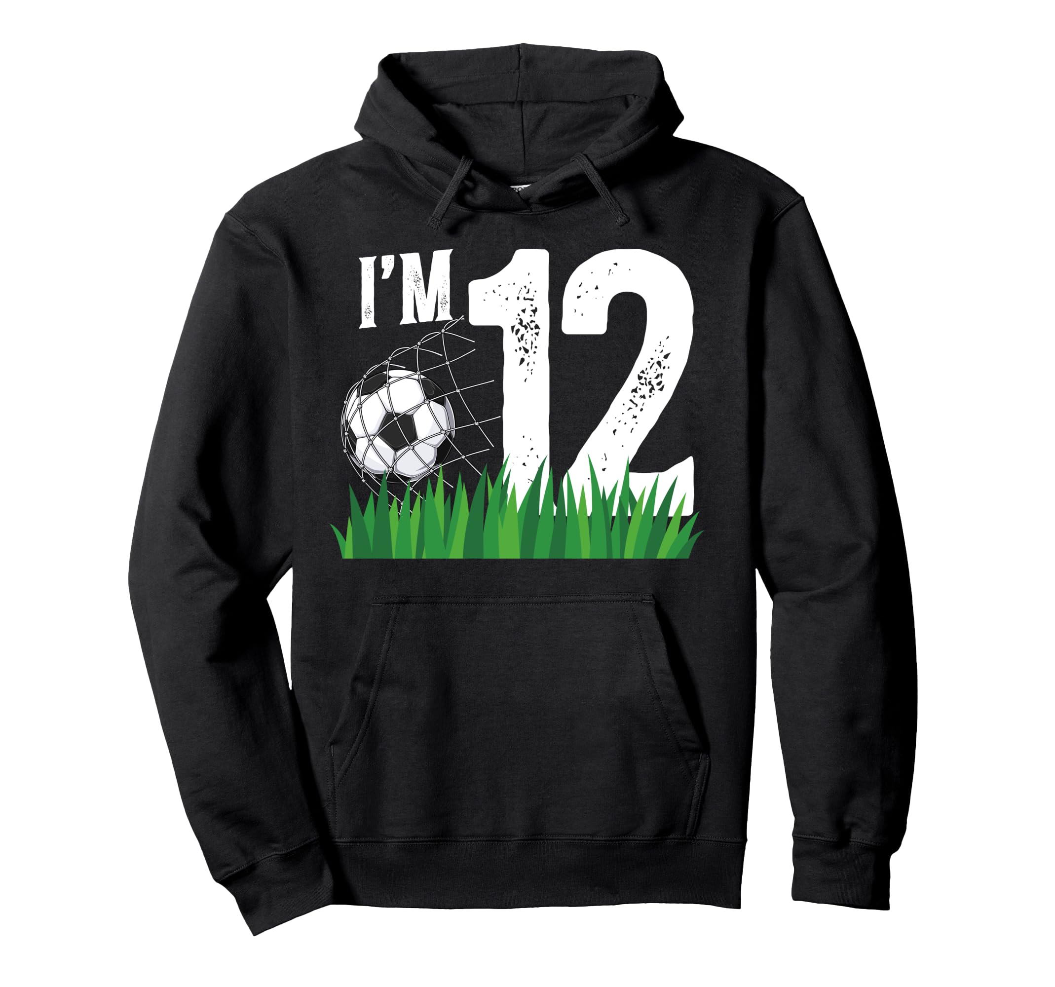 12Th Soccer Birthday Party Twelve Year Old Hoodie - Unique Graphic Unisex - T-Shirt, Sweatshirt, Hoodie