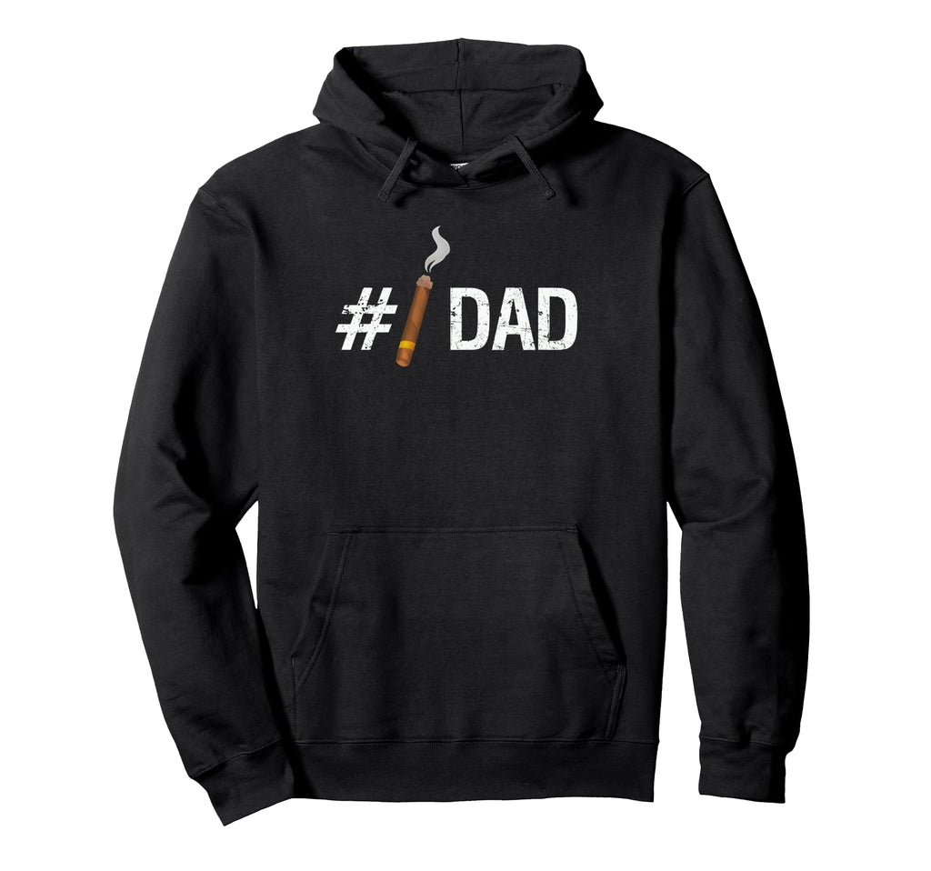 1Dad Cigar Smoker Fathers Day Gift Hoodie - Fun Novelty Design Men Women - T-Shirt, Sweatshirt, Hoodie