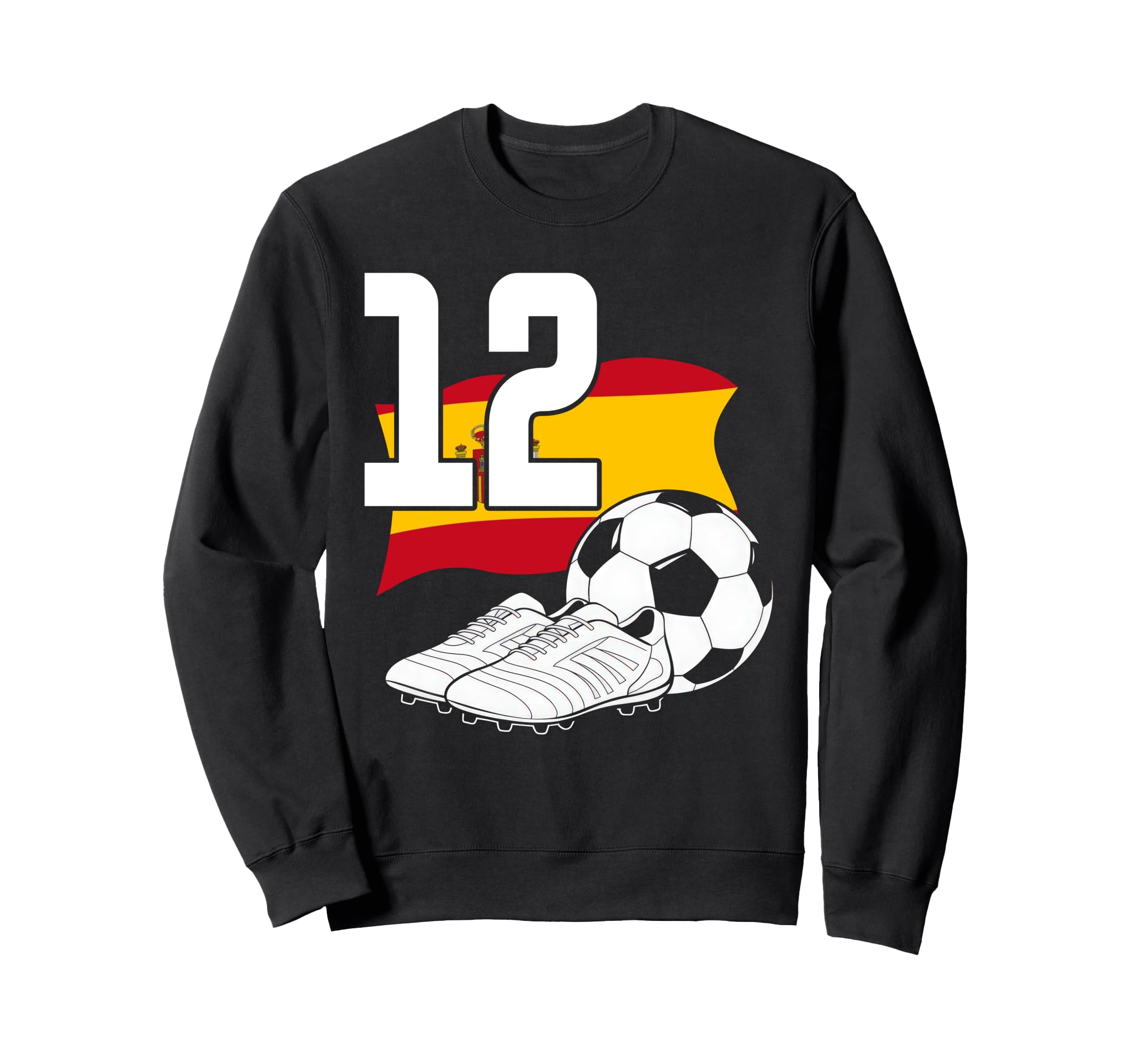 12 Soccer Birthday Gift Soccer Fan Sweatshirt - Custom Art Print Men Women - T-Shirt, Sweatshirt, Hoodie