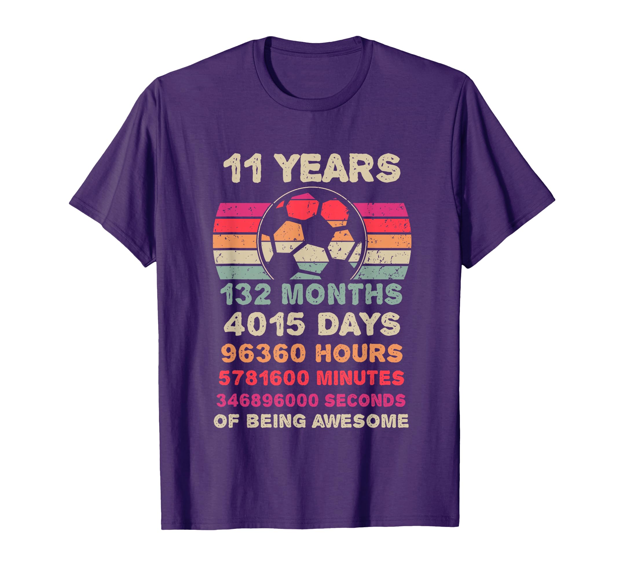 11 Year Old Soccer Birthday Eleventh T-Shirt - Fun Novelty Design Unisex - T-Shirt, Sweatshirt, Hoodie