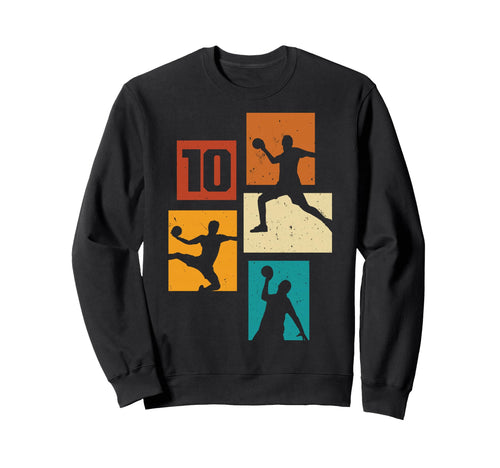 10Th Birthday Handball Player Sweatshirt - Unique Graphic Men Women - T-Shirt, Sweatshirt, Hoodie