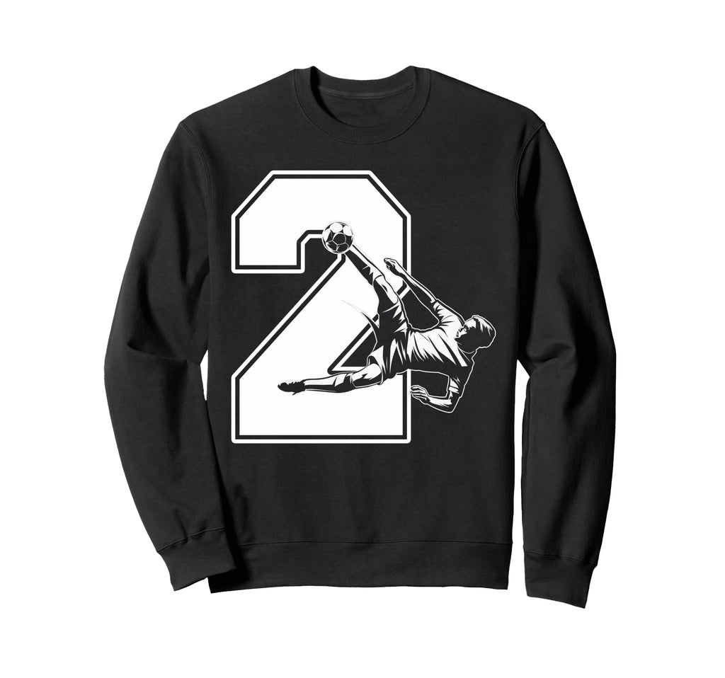 2 Soccer Birthday Gift Soccer Fan Sweatshirt - Graphic Print Men Women - T-Shirt, Sweatshirt, Hoodie