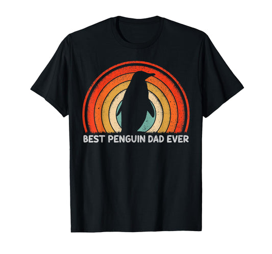 Best Penguin Dad Ever Fathers Day T-Shirt - Unique Graphic for Adults - T-Shirt, Sweatshirt, Hoodie