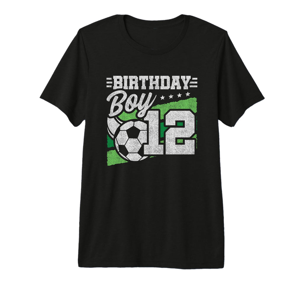12 Year Old Soccer Birthday 12Th T-Shirt - Minimalist Print for Adults - T-Shirt, Sweatshirt, Hoodie