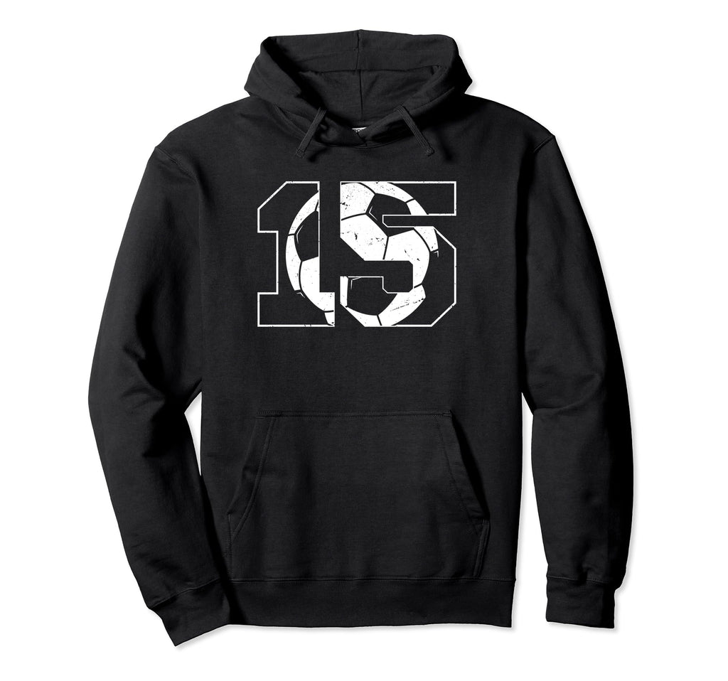 15Th Birthday Soccer Player Hoodie - Casual Everyday Wear for Adults - T-Shirt, Sweatshirt, Hoodie