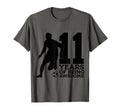 11 Years Being Awesome Soccer 11Th T-Shirt - Streetwear Style for Adults - T-Shirt, Sweatshirt, Hoodie