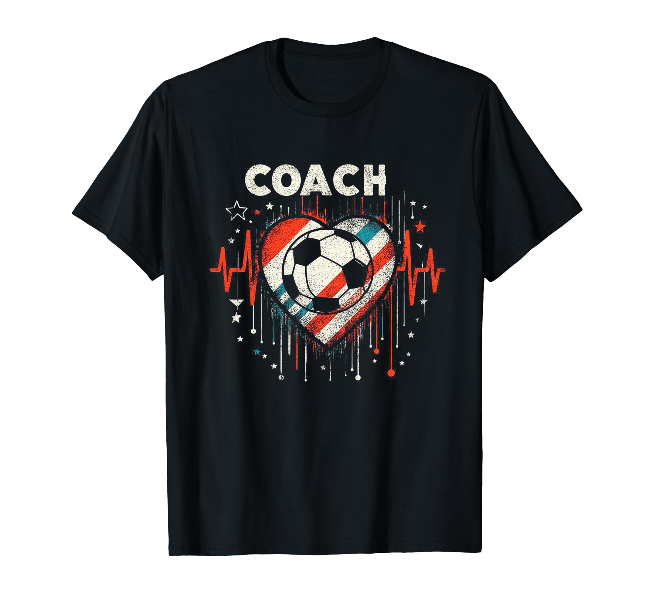 Soccer Coach Training Heart Beat T-Shirt - Streetwear Style for Adults - T-Shirt, Sweatshirt, Hoodie