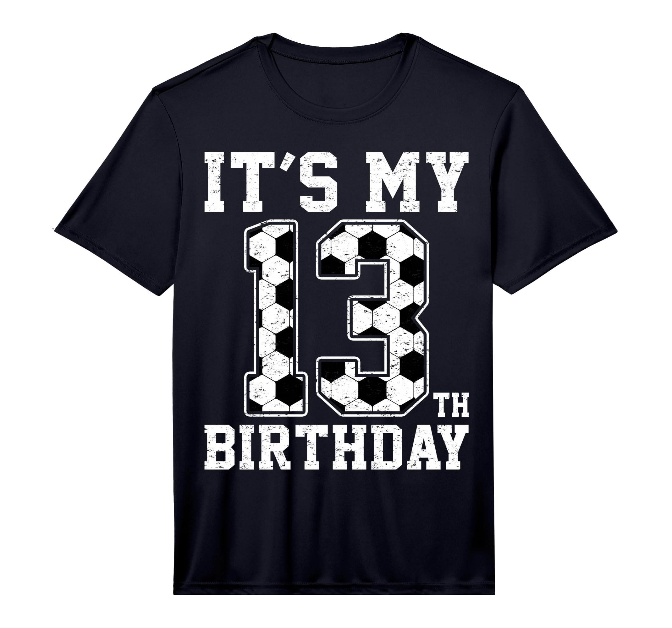 13Th Birthday Soccer Player Thirteen 13 T-Shirt - Custom Art Print Unisex - T-Shirt, Sweatshirt, Hoodie