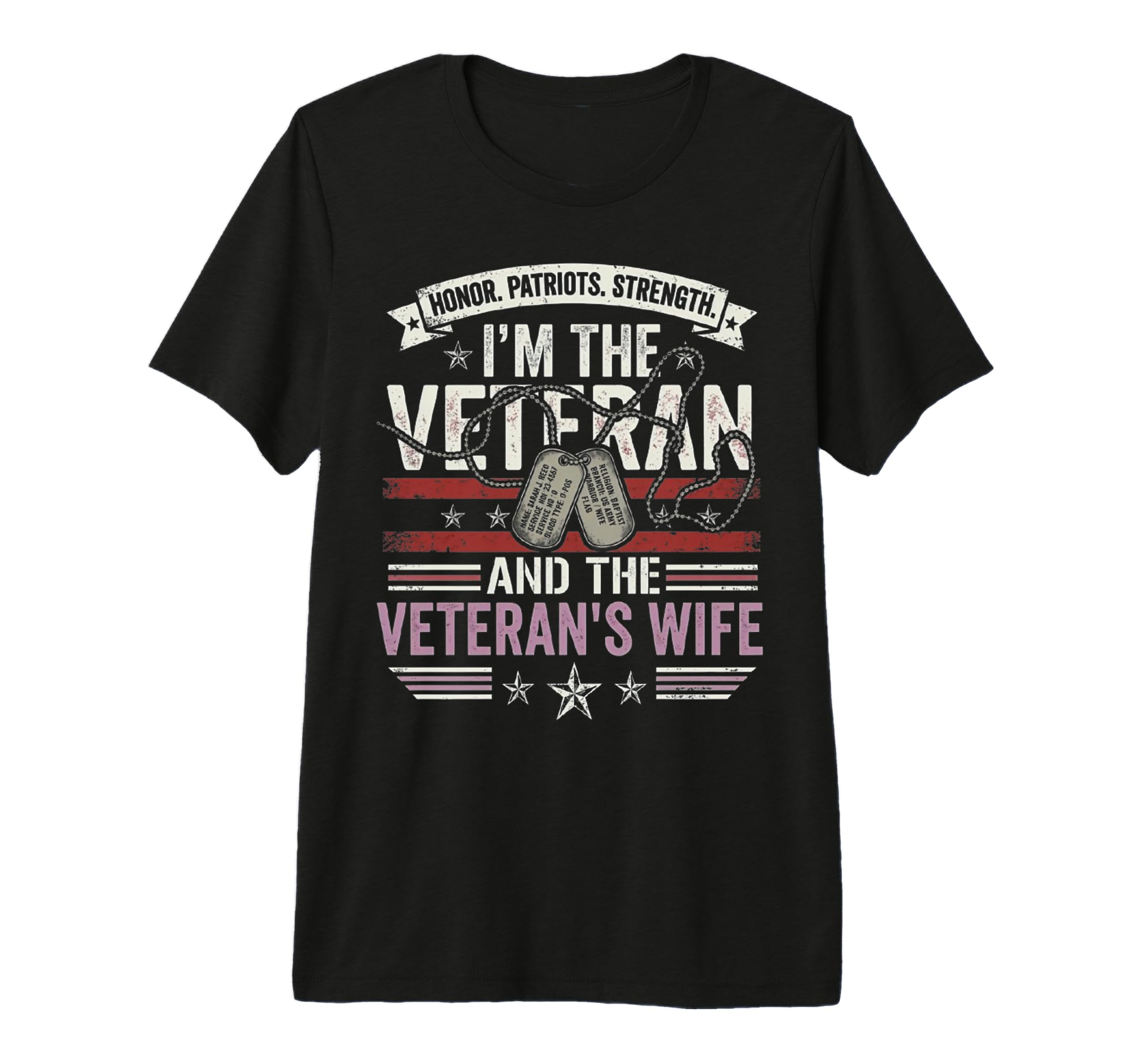 Female Veteran And Veterans Wife T-Shirt - Aesthetic Graphic Unisex - T-Shirt, Sweatshirt, Hoodie