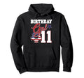 11Th Birthday Party American Flag Hoodie - Minimalist Print Men Women - T-Shirt, Sweatshirt, Hoodie
