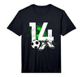 14Th Birthday Soccer Player Football T-Shirt - Streetwear Style Men Women - T-Shirt, Sweatshirt, Hoodie