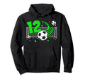 12Th Birthday Soccer 12 Year Old Soccer Hoodie - Graphic Print Unisex - T-Shirt, Sweatshirt, Hoodie