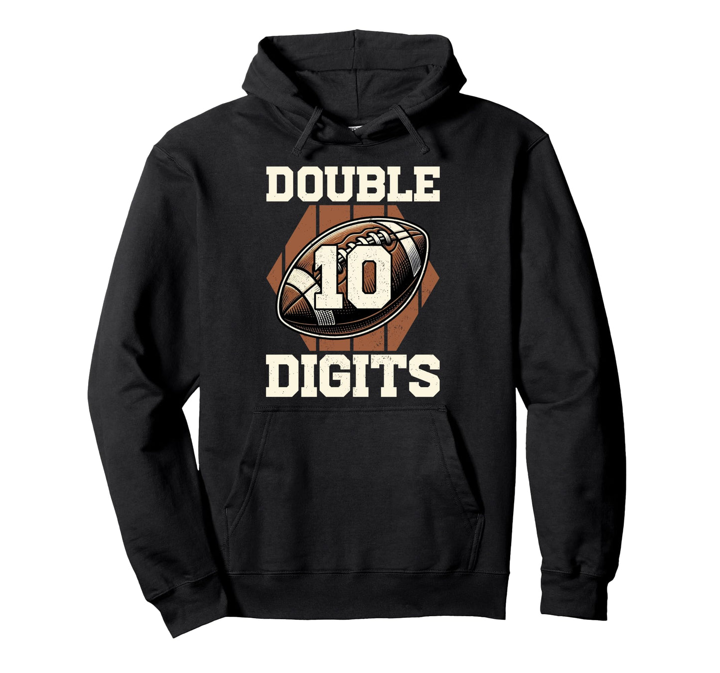 Double Digits Birthday Decorations 10 Hoodie - Minimalist Print Unisex - T-Shirt, Sweatshirt, Hoodie