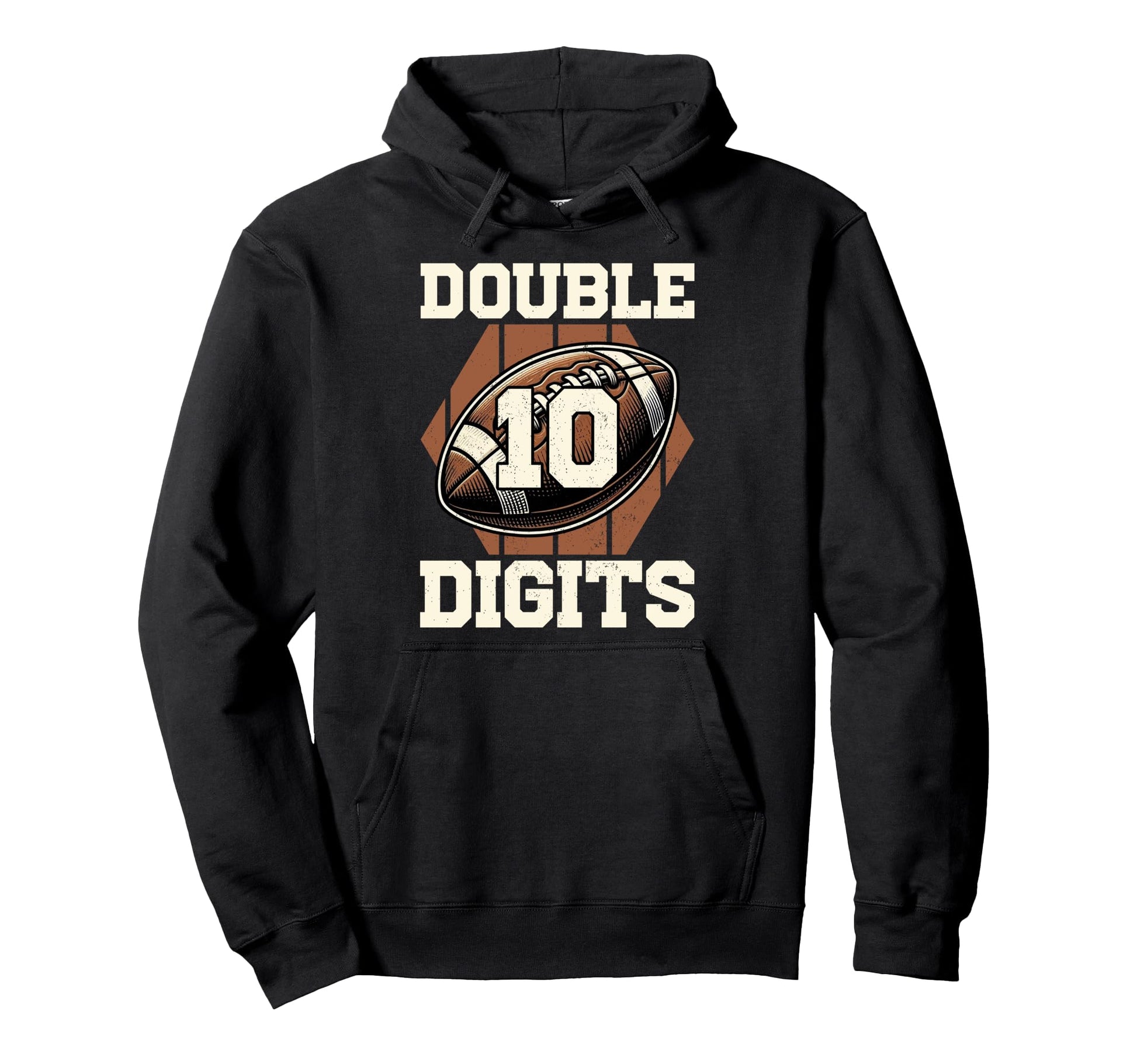 Double Digits Birthday Decorations 10 Hoodie - Minimalist Print Unisex - T-Shirt, Sweatshirt, Hoodie