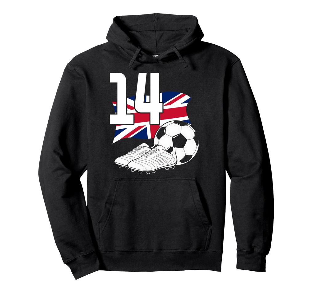 14 Soccer Birthday Gift Soccer Fan Hoodie - Aesthetic Graphic Men Women - T-Shirt, Sweatshirt, Hoodie