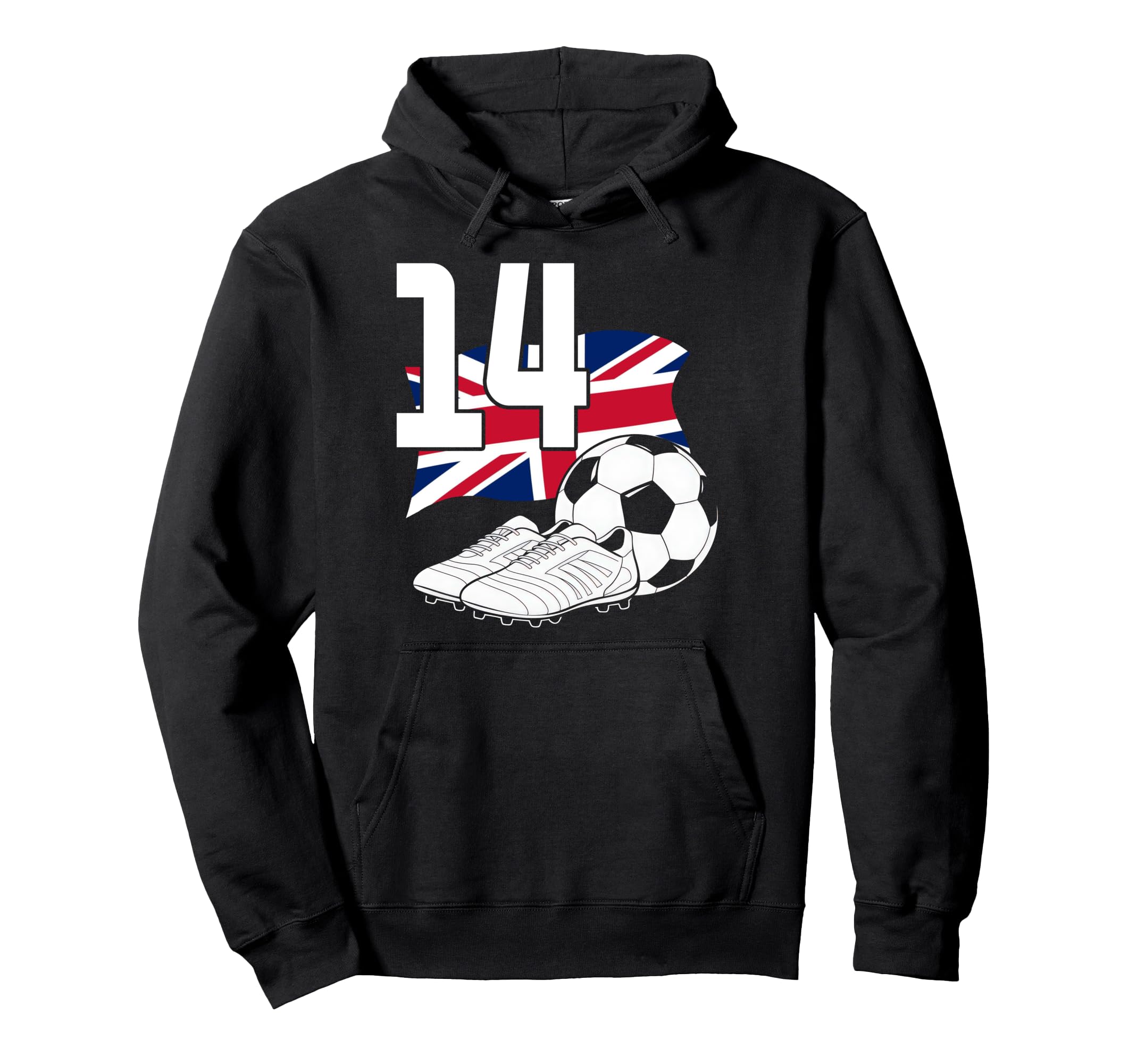 14 Soccer Birthday Gift Soccer Fan Hoodie - Aesthetic Graphic Men Women - T-Shirt, Sweatshirt, Hoodie