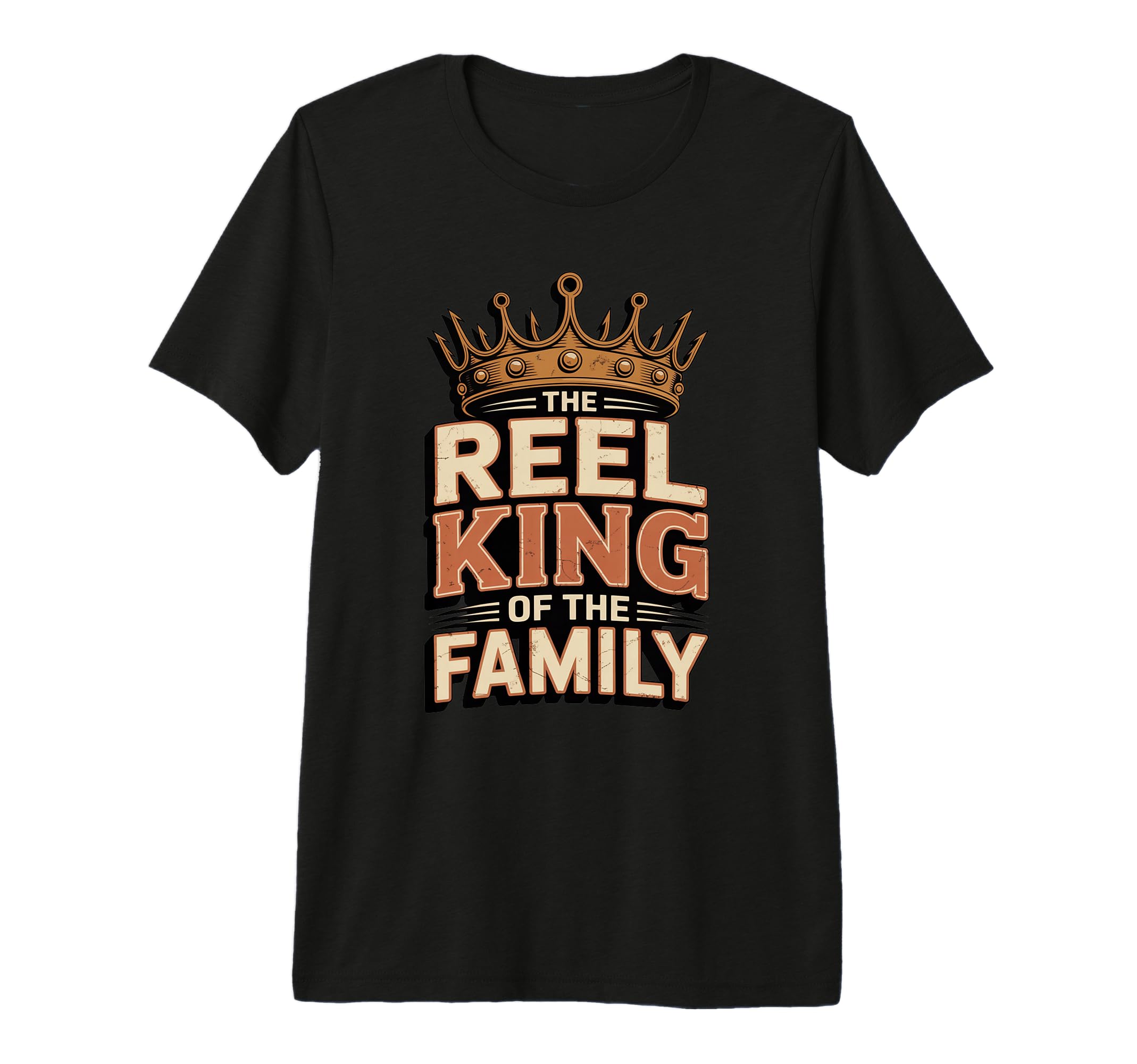 Reel King Family Funny Fishing T-Shirt - Casual Everyday Wear Men Women - T-Shirt, Sweatshirt, Hoodie