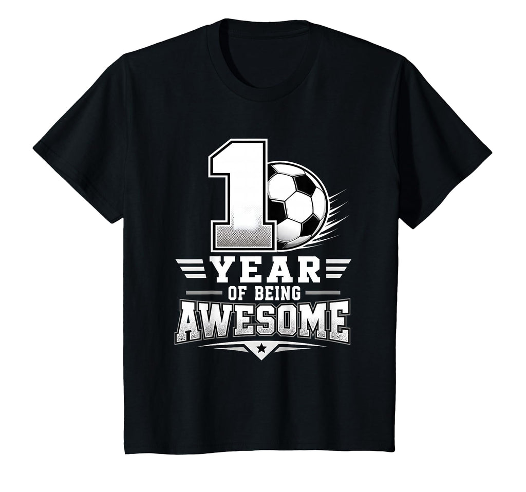 1St Birthday Soccer 1 Year Being Awesome T-Shirt - Graphic Print Men Women - T-Shirt, Sweatshirt, Hoodie