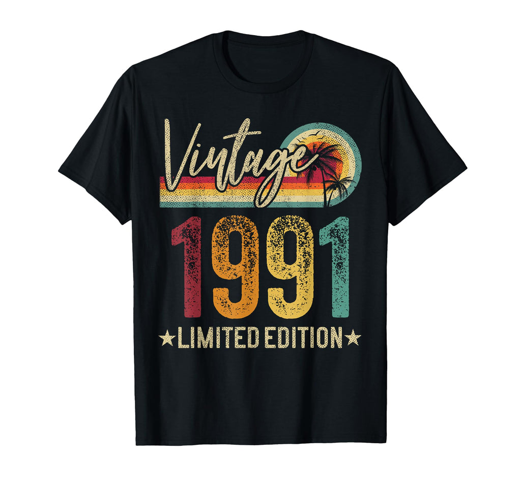 1991 35 Years Old 35Th Birthday T-Shirt - Fun Novelty Design for Adults - T-Shirt, Sweatshirt, Hoodie