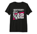 12 Year Old Birthday Soccer Party 12Th T-Shirt - Graphic Print Men Women - T-Shirt, Sweatshirt, Hoodie