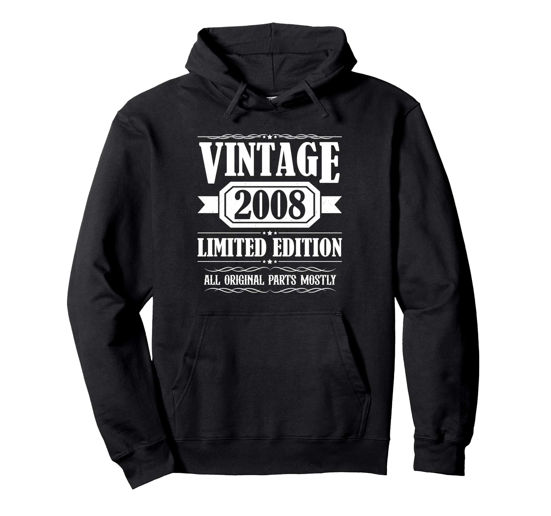 2008 Bday 2008 Birthday Hoodie - Aesthetic Graphic for Adults - T-Shirt, Sweatshirt, Hoodie