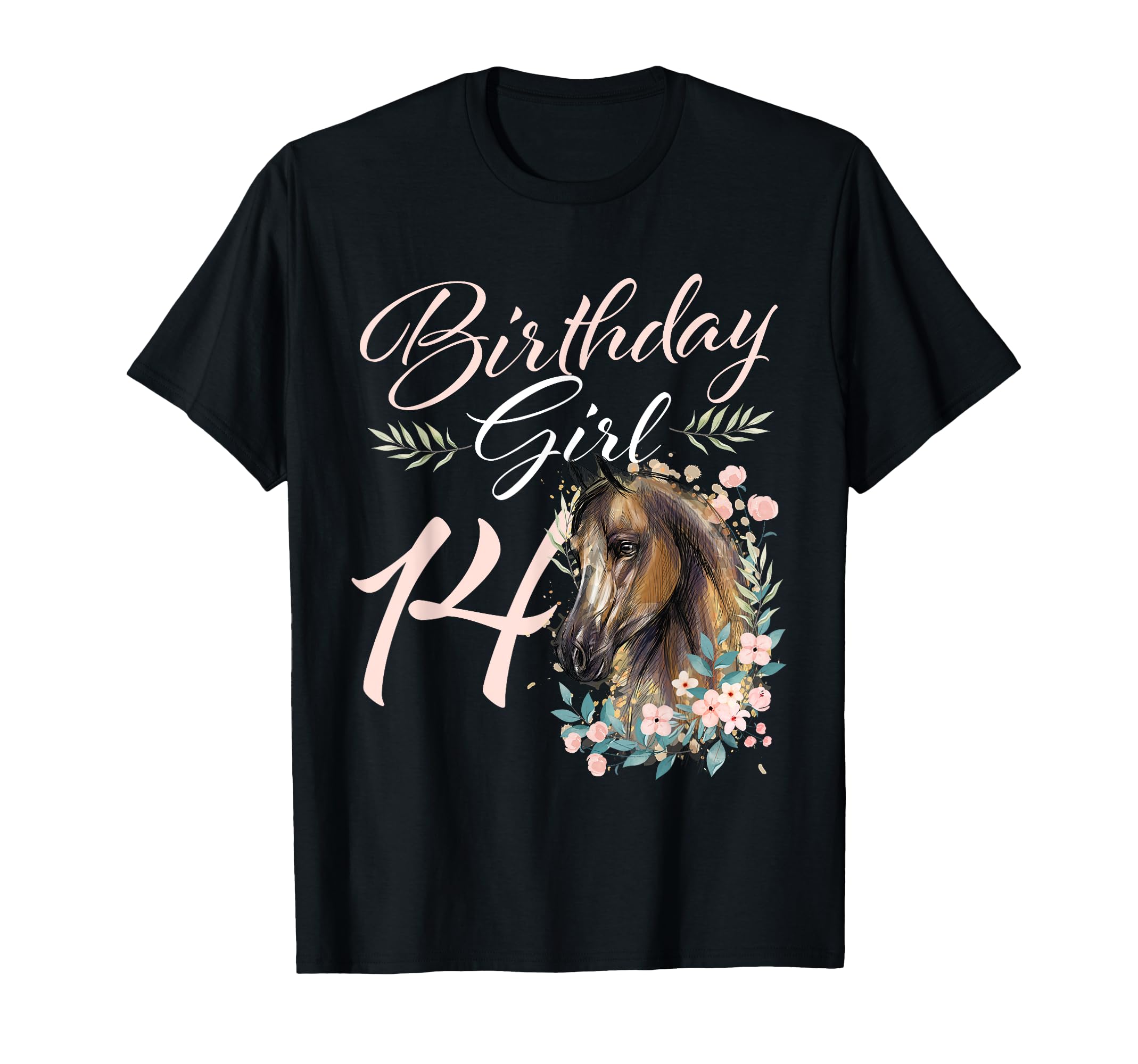 14Th Birthday Horse Lover 14 Years T-Shirt - Fun Novelty Design Men Women - T-Shirt, Sweatshirt, Hoodie