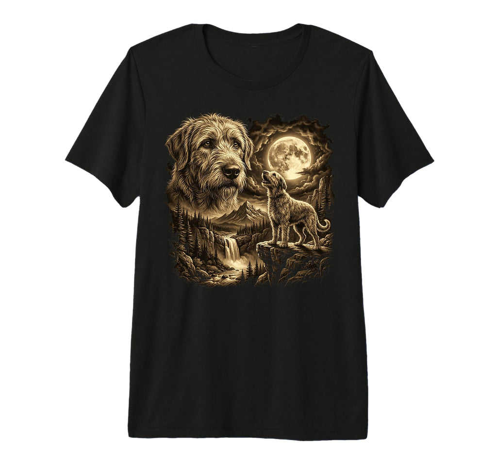 Irish Wolfhound Full Moon Irish T-Shirt - Streetwear Style Unisex - T-Shirt, Sweatshirt, Hoodie