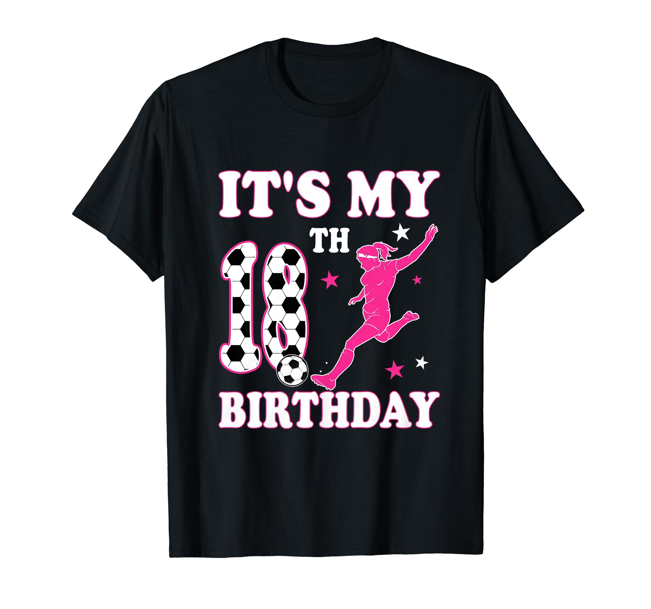 18Th Birthday Soccer Themed 18 Year Old T-Shirt - Graphic Print Unisex - T-Shirt, Sweatshirt, Hoodie
