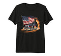 American Flag Trucker Dad Big Rig T-Shirt - Fun Novelty Design for Adults - T-Shirt, Sweatshirt, Hoodie