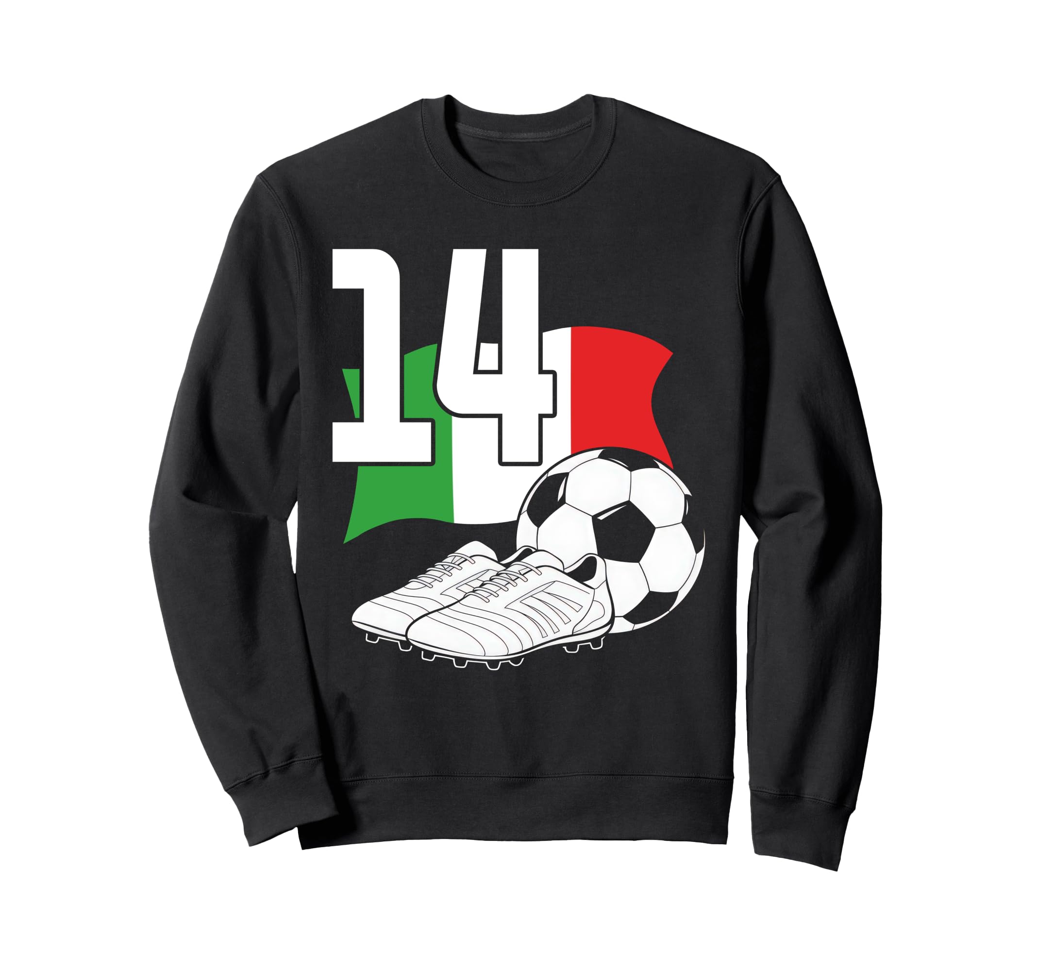 14 Soccer Birthday Gift Soccer Fan Sweatshirt - Minimalist Print Unisex - T-Shirt, Sweatshirt, Hoodie