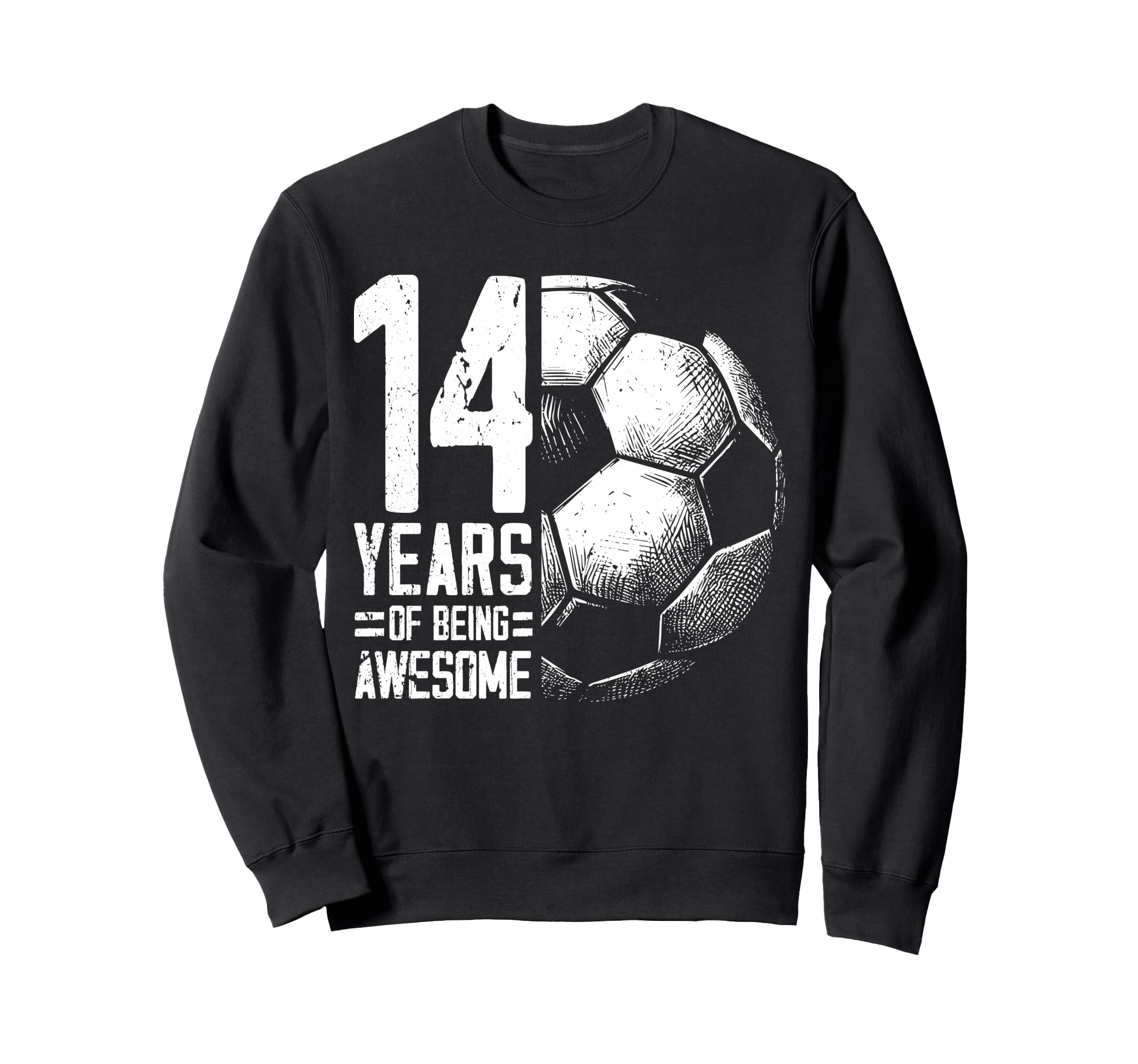 14Th Birthday Soccer Player Sweatshirt - Aesthetic Graphic for Adults - T-Shirt, Sweatshirt, Hoodie