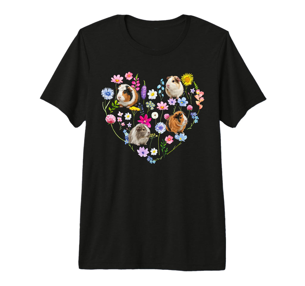 Guinea Pig Owner Heart Guinea Pig T-Shirt - Custom Art Print for Adults - T-Shirt, Sweatshirt, Hoodie