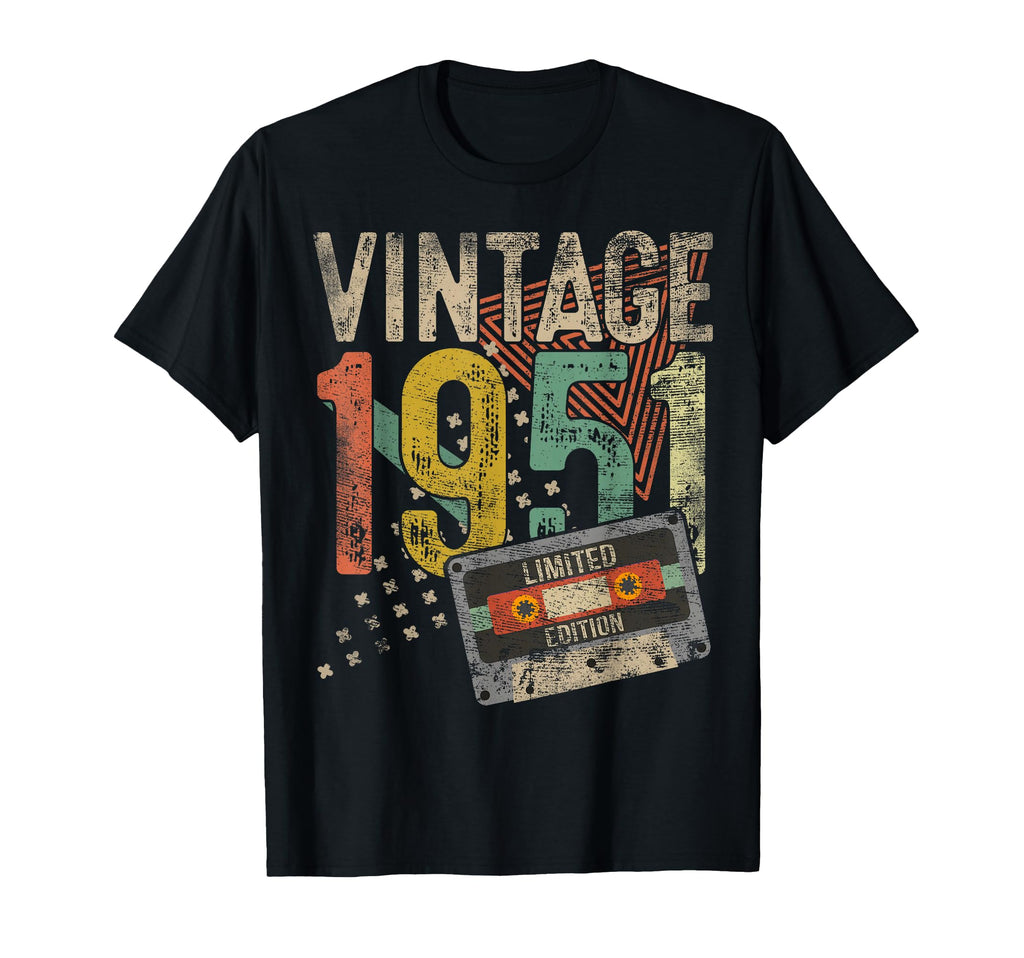 1951 Tape 75Th Birthday Gift 75 T-Shirt - Casual Everyday Wear for Adults - T-Shirt, Sweatshirt, Hoodie