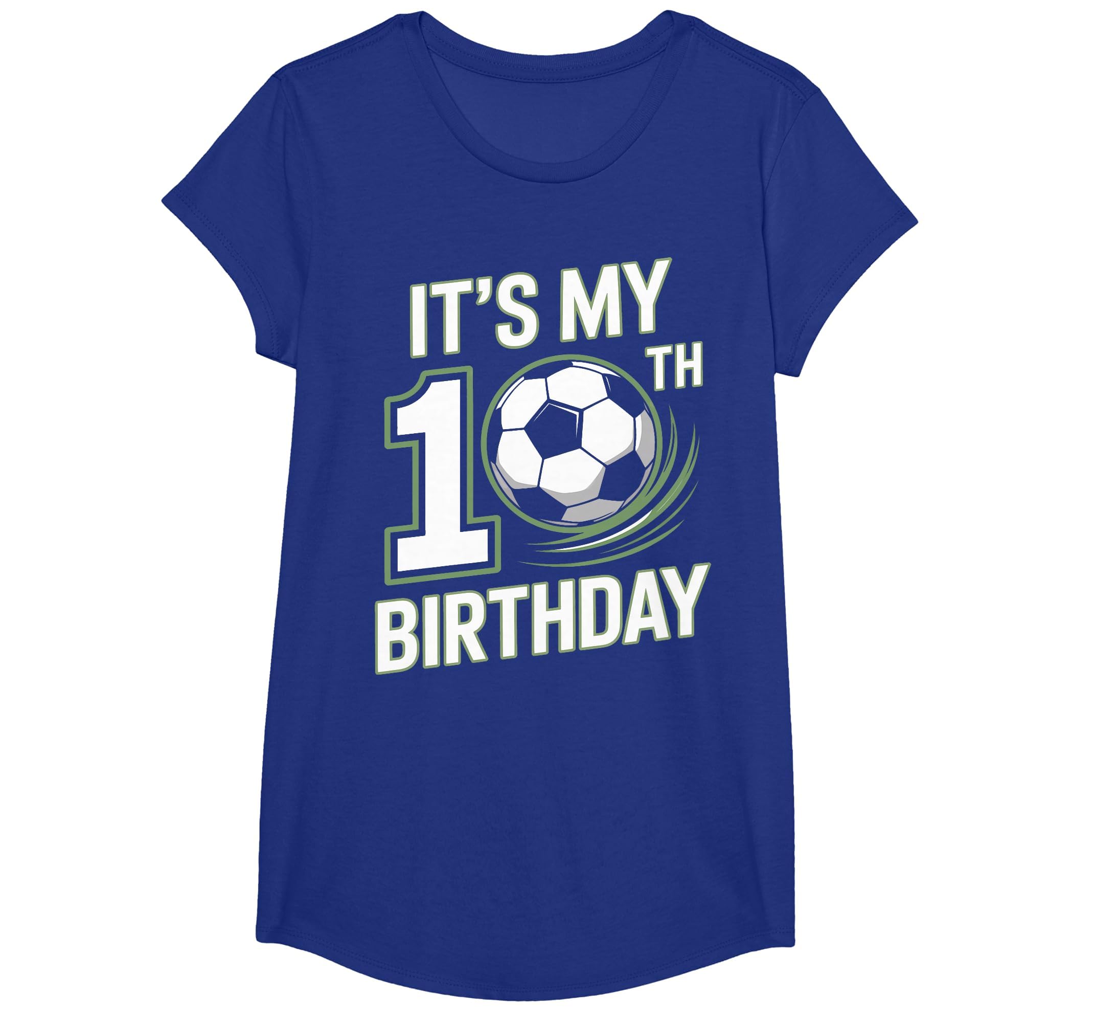 10Th Birthday Kicking Off Soccer Year T-Shirt - Minimalist Print Men Women - T-Shirt, Sweatshirt, Hoodie