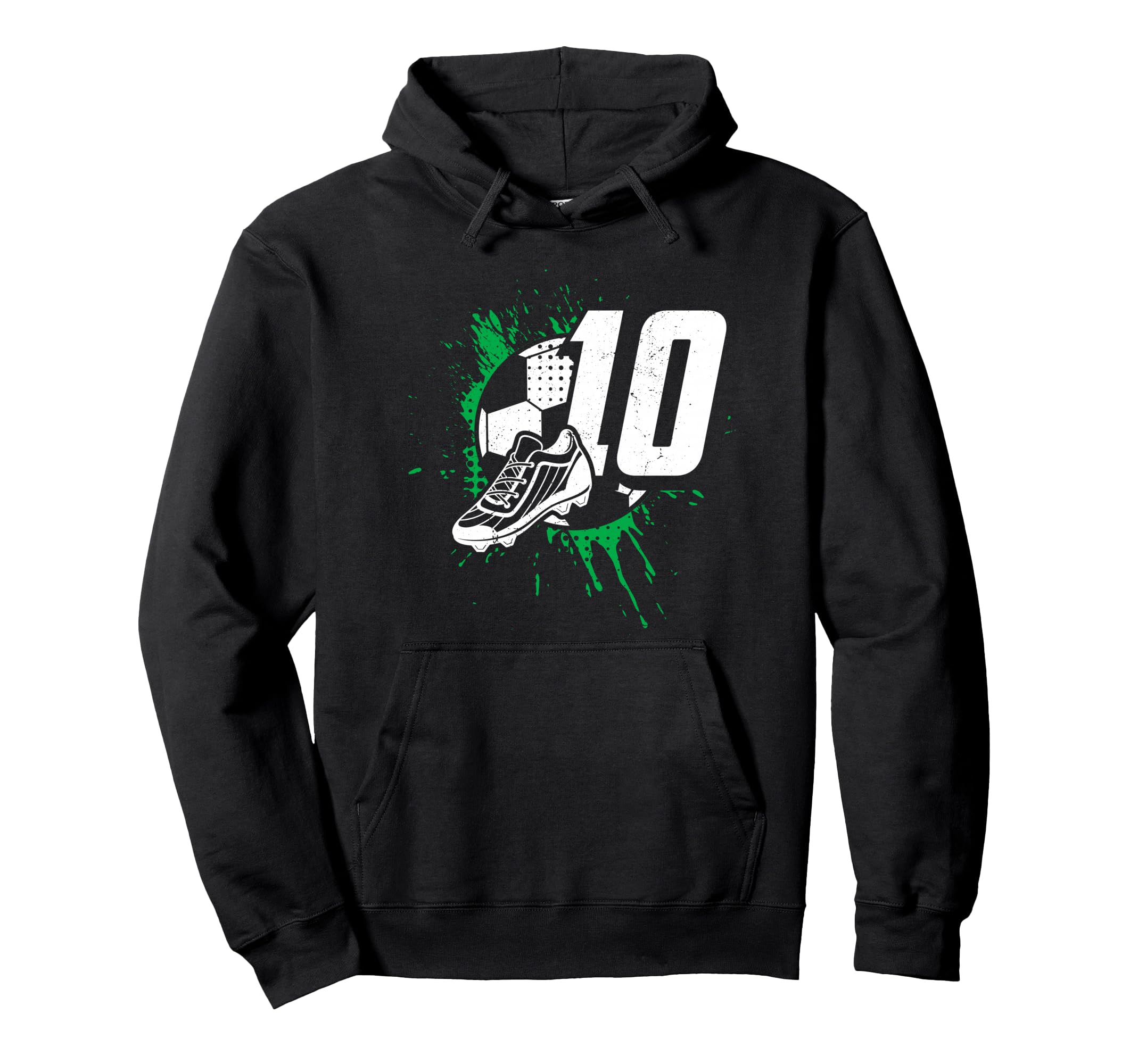 10Th Birthday Soccer Player Hoodie - Fun Novelty Design for Adults - T-Shirt, Sweatshirt, Hoodie