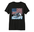 American Flag Trucker Dad Big Rig Trailer T-Shirt - Graphic Print Unisex - T-Shirt, Sweatshirt, Hoodie