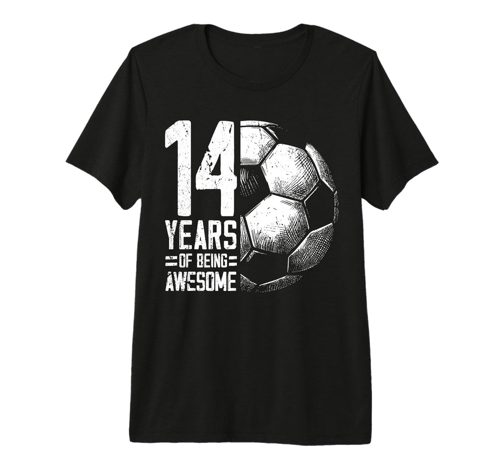 14Th Birthday Soccer Player Football 14 T-Shirt - Trendy Graphic Men Women - T-Shirt, Sweatshirt, Hoodie