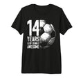 14Th Birthday Soccer Player Football 14 T-Shirt - Trendy Graphic Men Women - T-Shirt, Sweatshirt, Hoodie