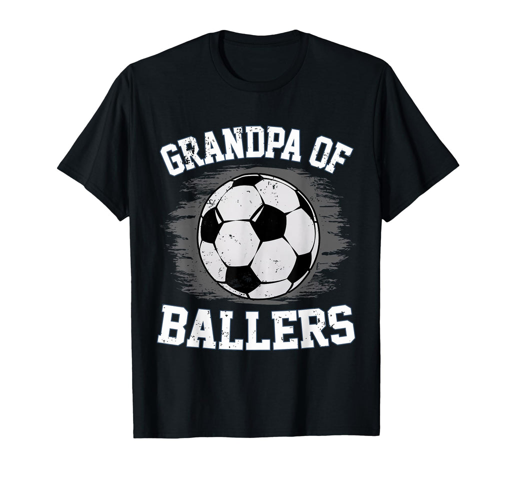 Grandpa Ballers Soccer Fan Soccer Ball T-Shirt - Unique Graphic Unisex - T-Shirt, Sweatshirt, Hoodie