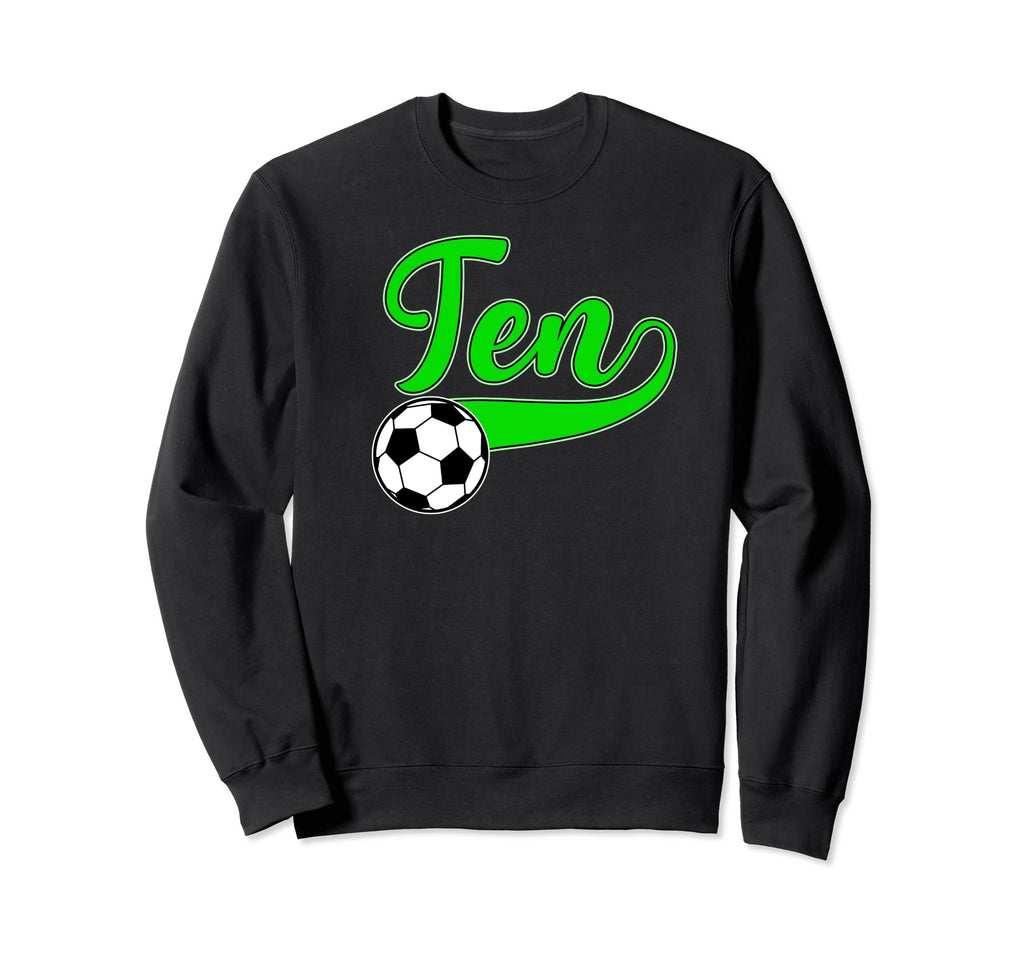 10Th Birthday Party Soccer 10 Year Sweatshirt - Unique Graphic for Adults - T-Shirt, Sweatshirt, Hoodie