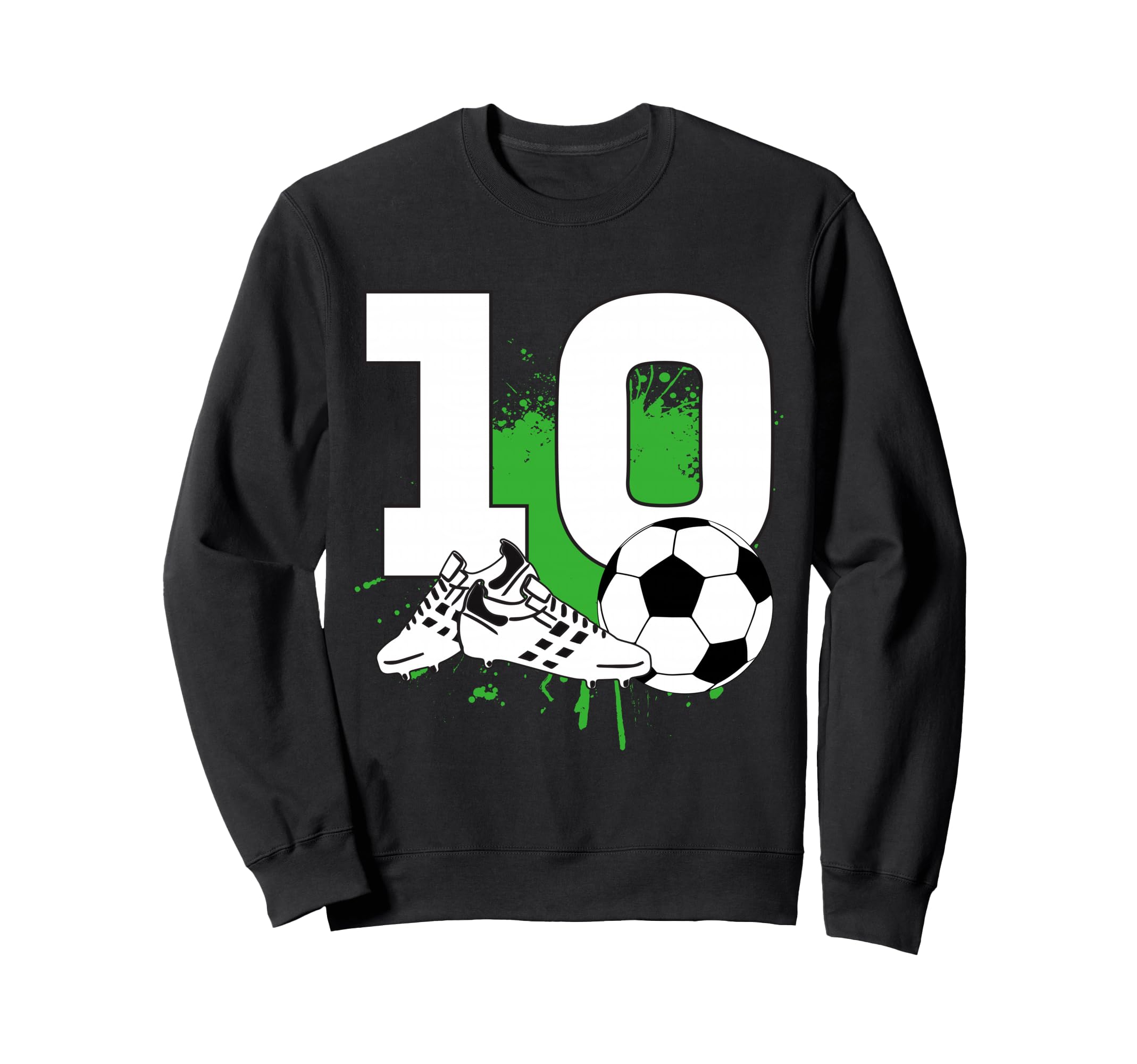 10Th Birthday 10 Years Soccer Sweatshirt - Unique Graphic for Adults - T-Shirt, Sweatshirt, Hoodie