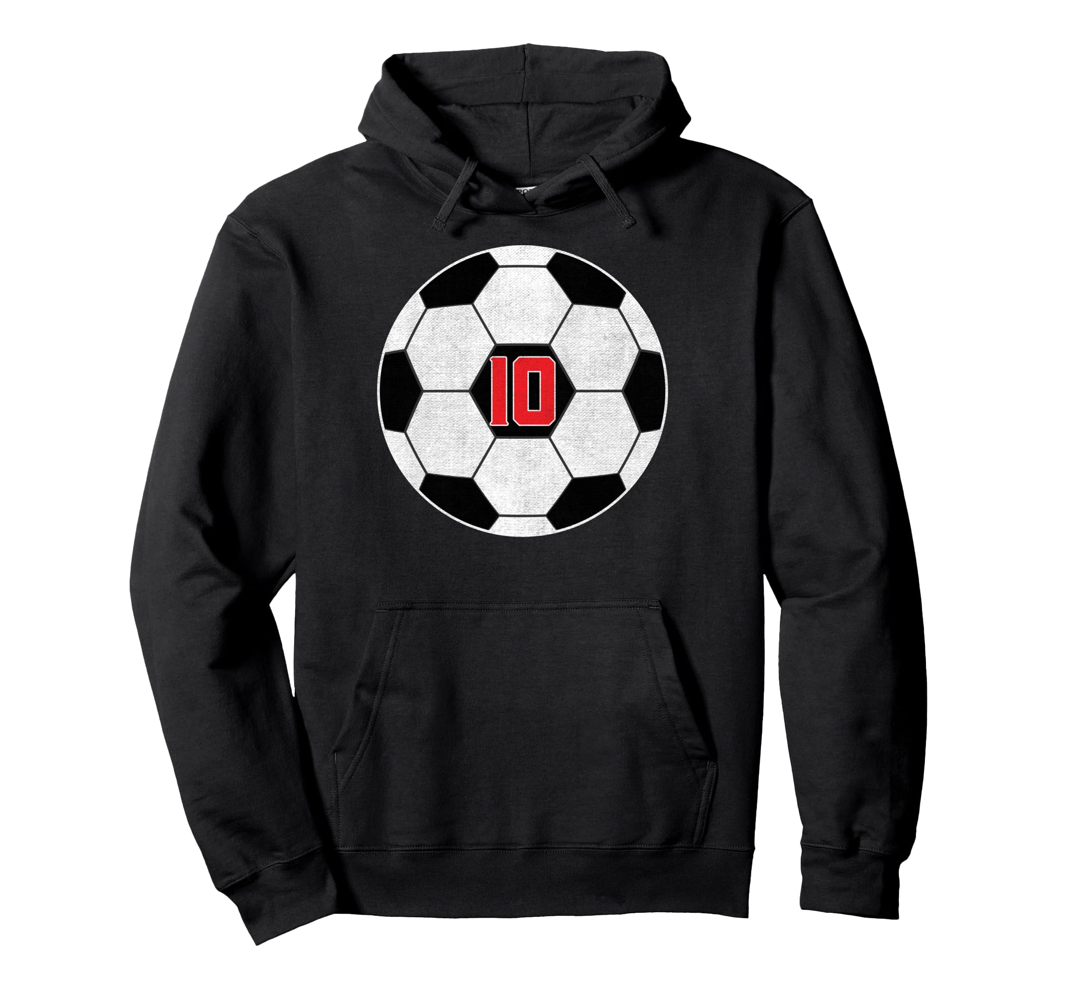 10 Years Old Soccer Player 10Th Hoodie - Trendy Graphic for Adults - T-Shirt, Sweatshirt, Hoodie