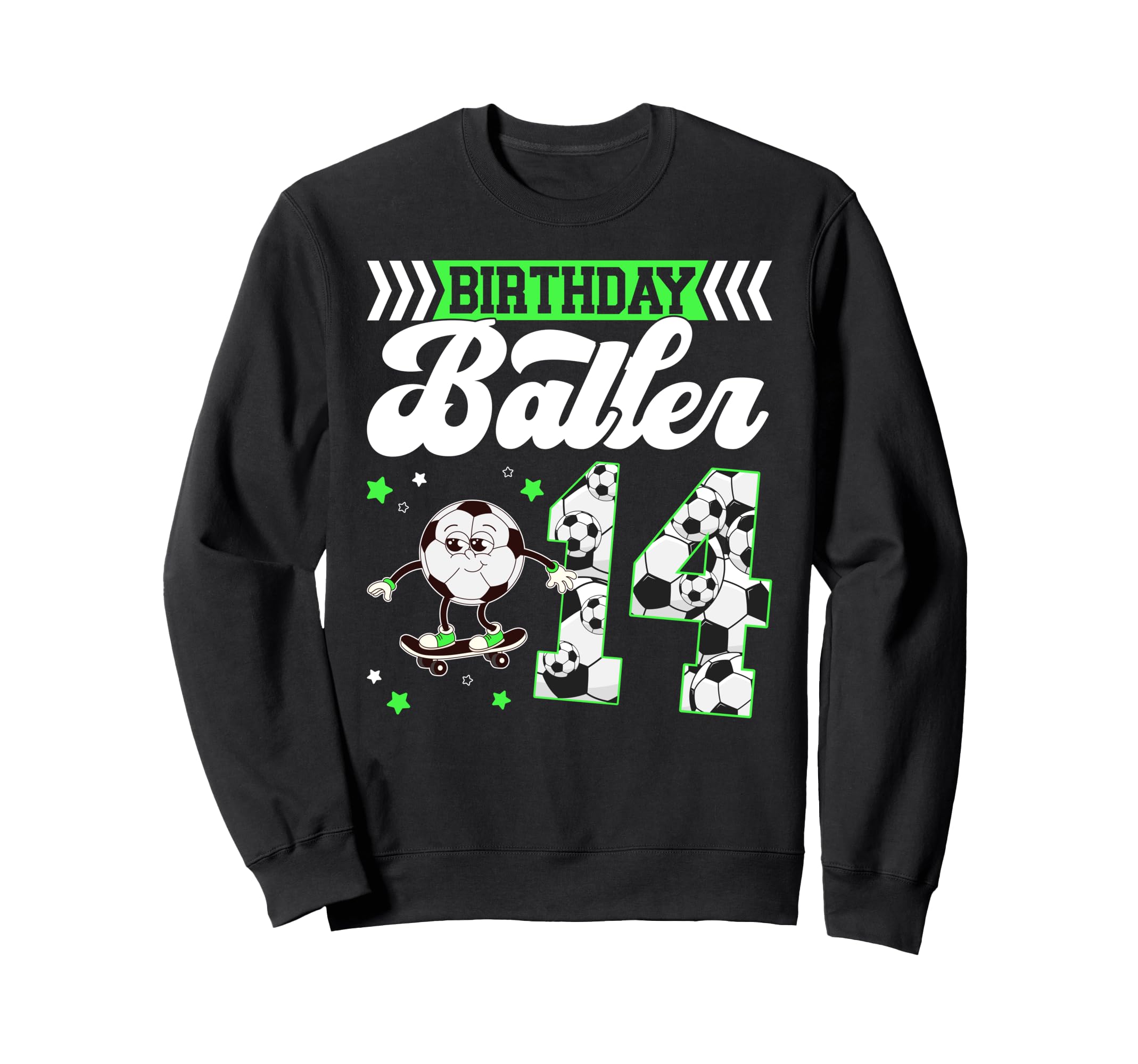 14Th Soccer Birthday Party Fourteen Sweatshirt - Novelty Apparel Men Women - T-Shirt, Sweatshirt, Hoodie