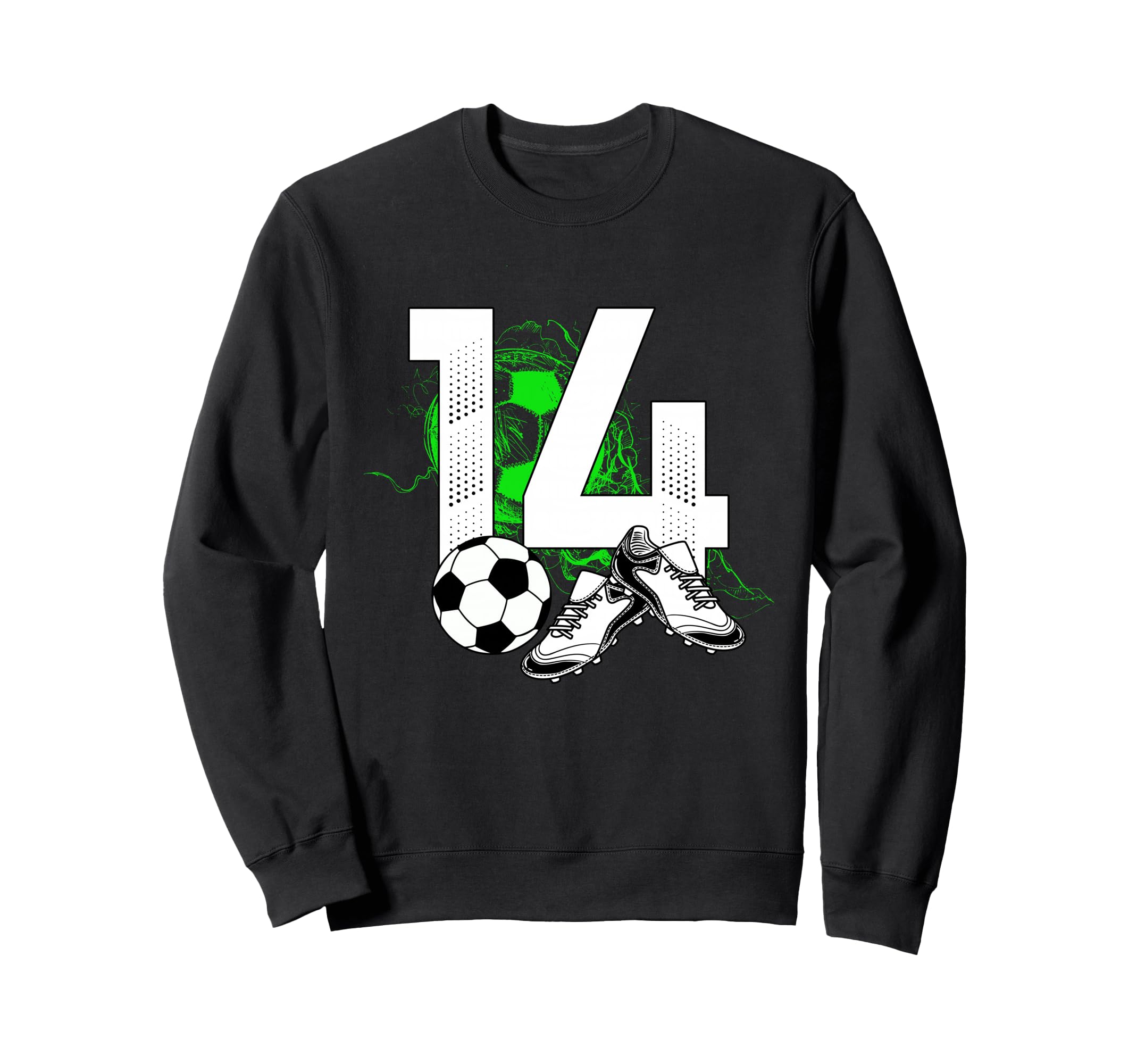 14Th Birthday Soccer Player Sweatshirt - Minimalist Print for Adults - T-Shirt, Sweatshirt, Hoodie