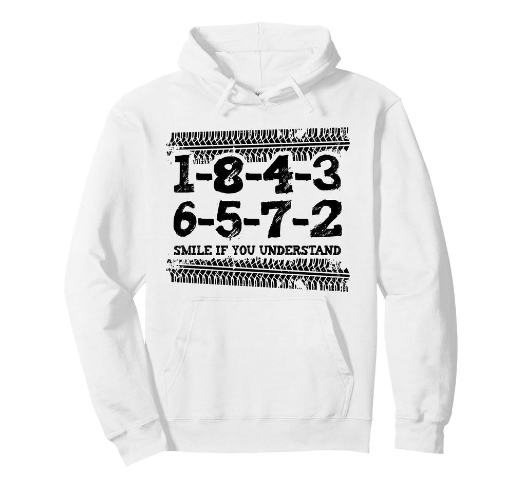 1 8 4 3 6 5 7 2 Smile If You Hoodie - Fun Novelty Design for Adults - T-Shirt, Sweatshirt, Hoodie