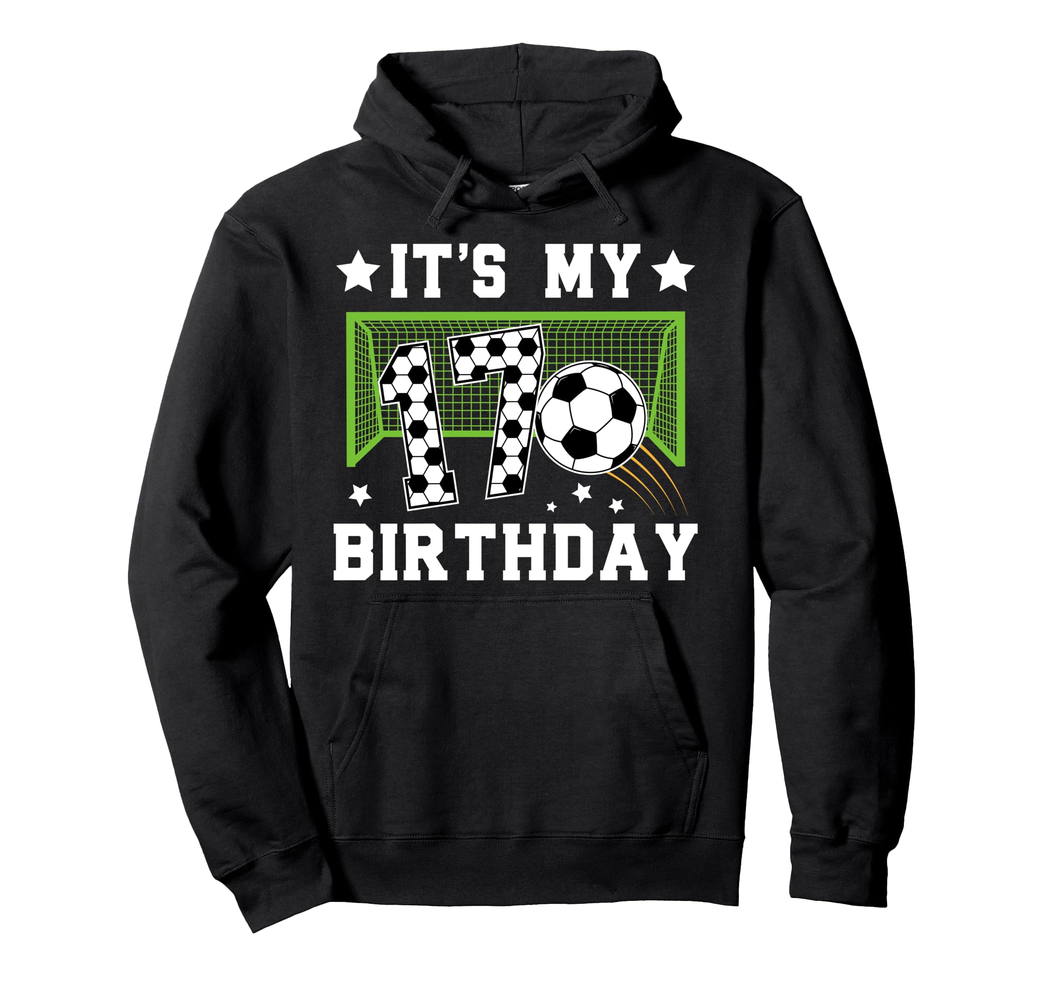 17Th Birthday Soccer Seventeen Year Old Hoodie - Streetwear Style Unisex - T-Shirt, Sweatshirt, Hoodie